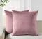 Twin-Pack Velvet Cushion Covers - Soft Microfibre Cushion Covers with Hidden Zipper (Blush, 45cm*45cm)