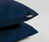 Twin-Pack Velvet Cushion Covers - Soft Microfibre Cushion Covers with Hidden Zipper (Navy Blue, 30cm*50cm)