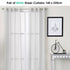 Pair of White Eyelet Sheer Curtains 140 x 225cm