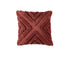 Bianca Haven Terracotta Cotton Chenille Square Cushion