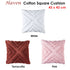 Bianca Haven Terracotta Cotton Chenille Square Cushion