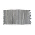 Tonal Chindi Cotton Handmade Floor Mat with Tassels 70 x 120 cm Grey