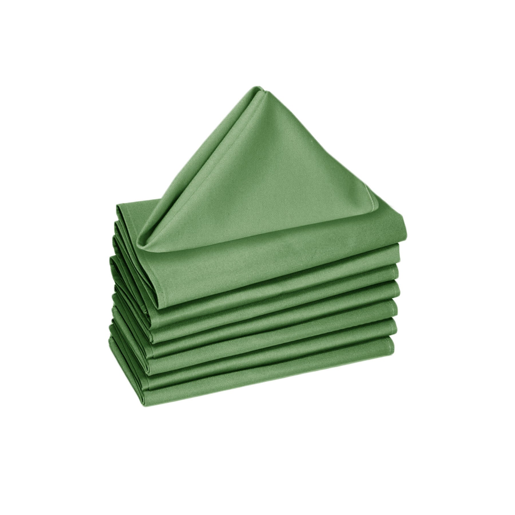 Set of 8 Cotton Napkins Hedge Green