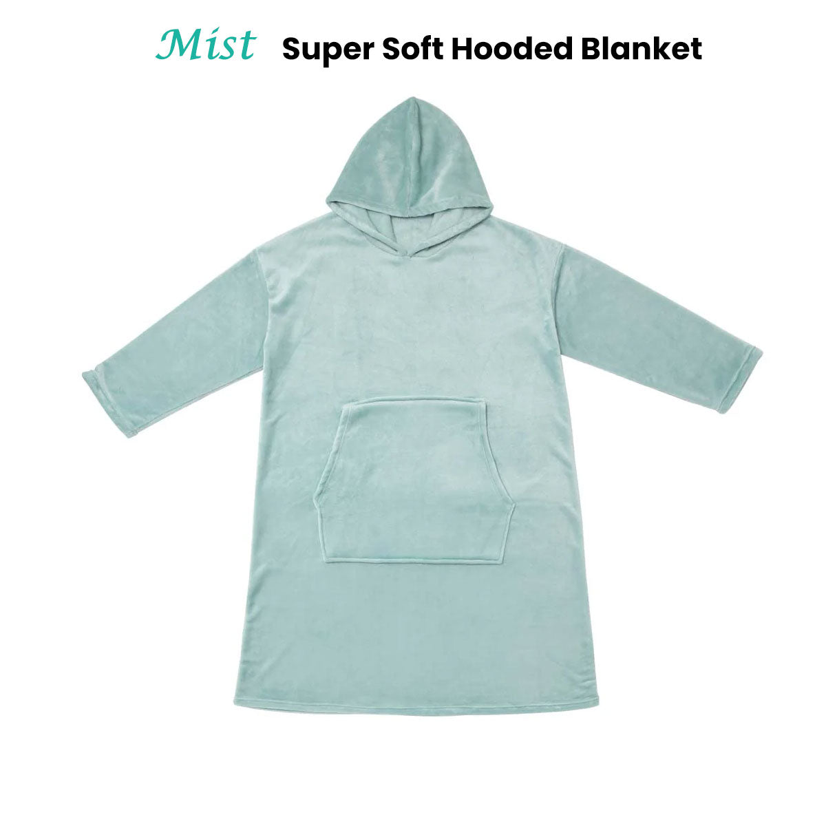 Accessorize Mist Super Soft Hooded Blanket Extra Large