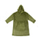 Accessorize Moss Green Super Soft Hooded Blanket Extra Large