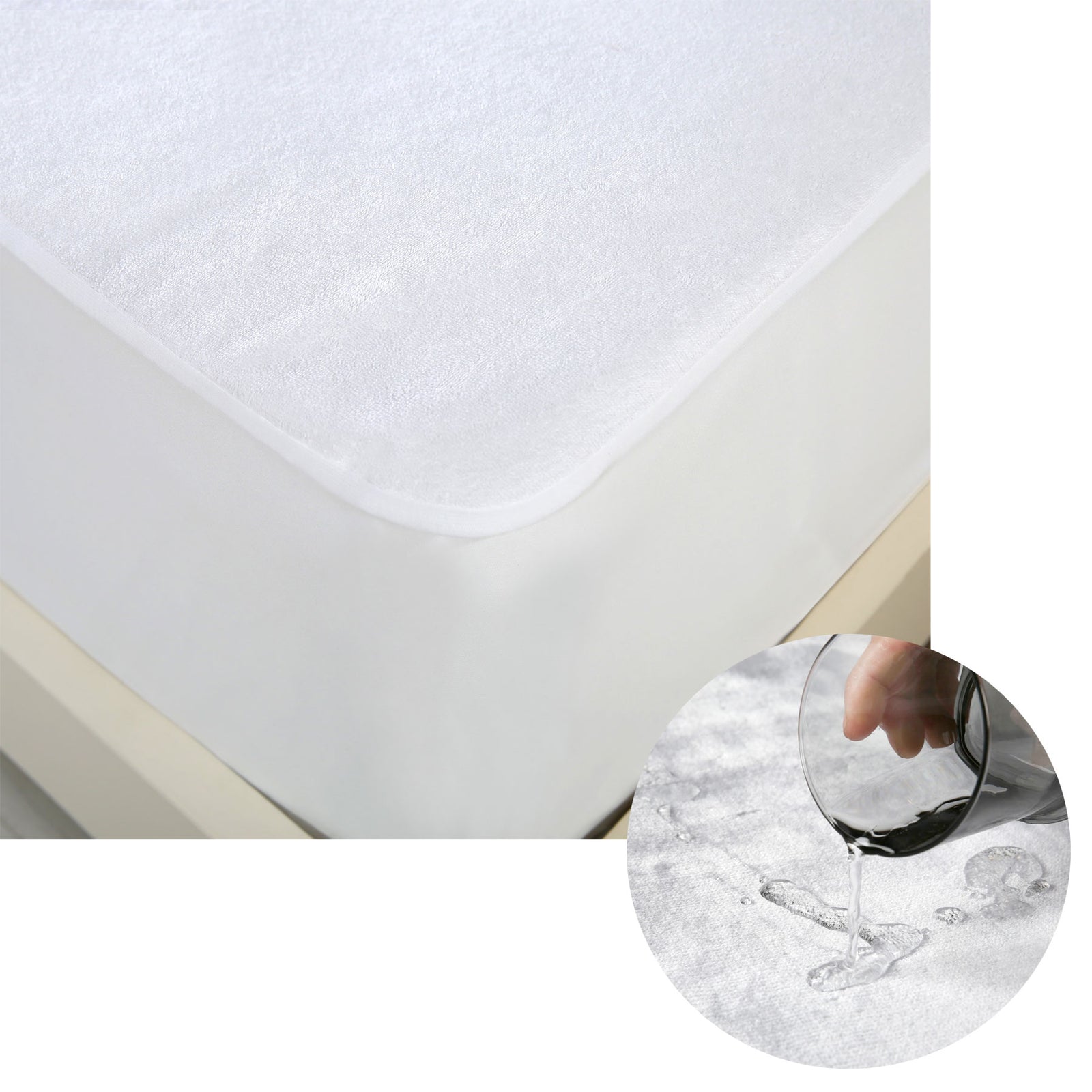 Cotton Top Waterproof Mattress Protector Double