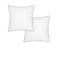 Pair of White/Black Piped Hotel Deluxe Cotton European Pillowcases