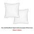 Pair of White/Black Piped Hotel Deluxe Cotton European Pillowcases