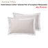 Pair of  White/Natural Tailored Hotel Deluxe Cotton Standard Pillowcases