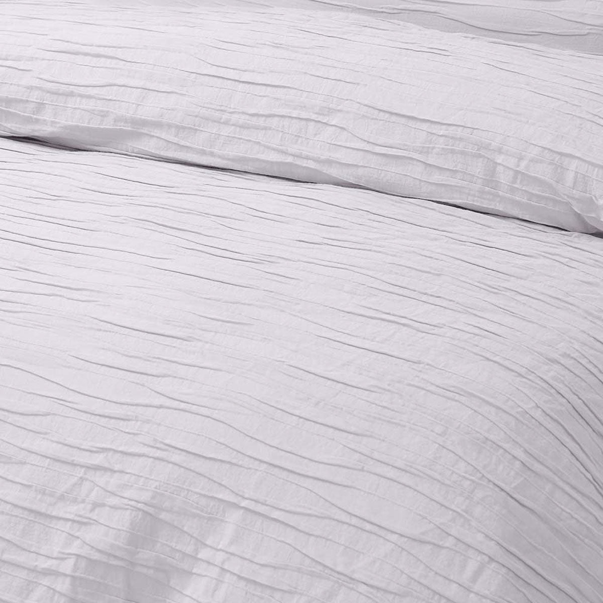 Malvern White Cotton Quilt Cover Set Double