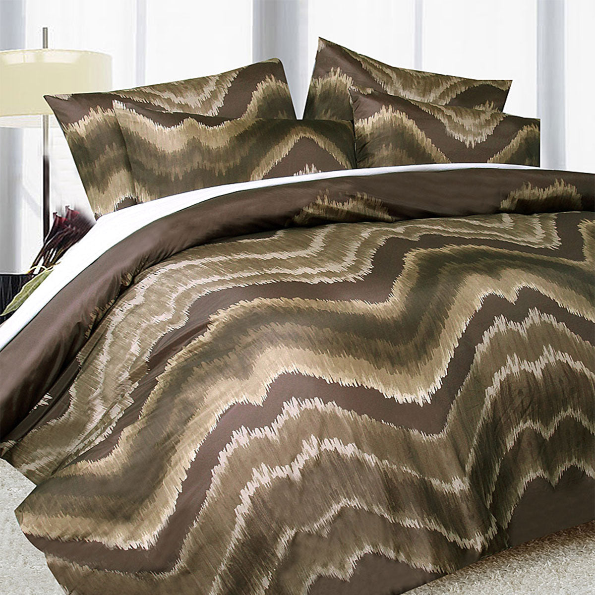 Midnight Chocolate Quilt Cover Set Single