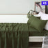 100% Linen Olive Sheet Set King Single