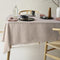 Gypsy Natural Fringed Washed Linen Cotton Tablecloth 150cm x 275cm