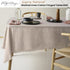 Gypsy Natural Fringed Washed Linen Cotton Tablecloth 150cm x 300cm