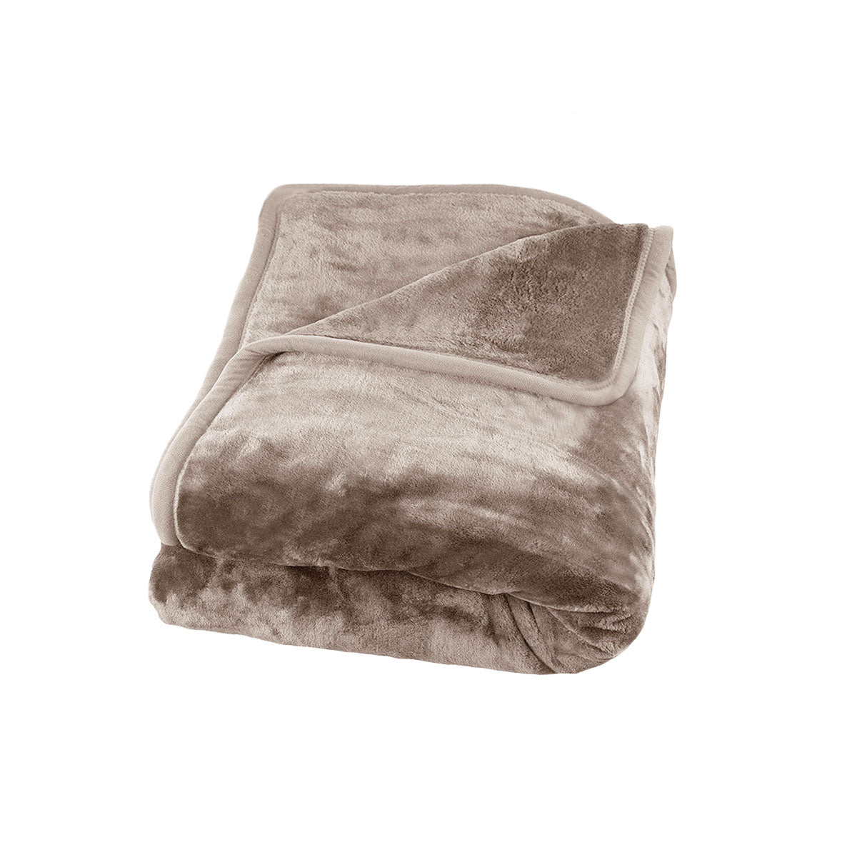 800GSM Luxury Winter Thick Mink Blanket Beige King