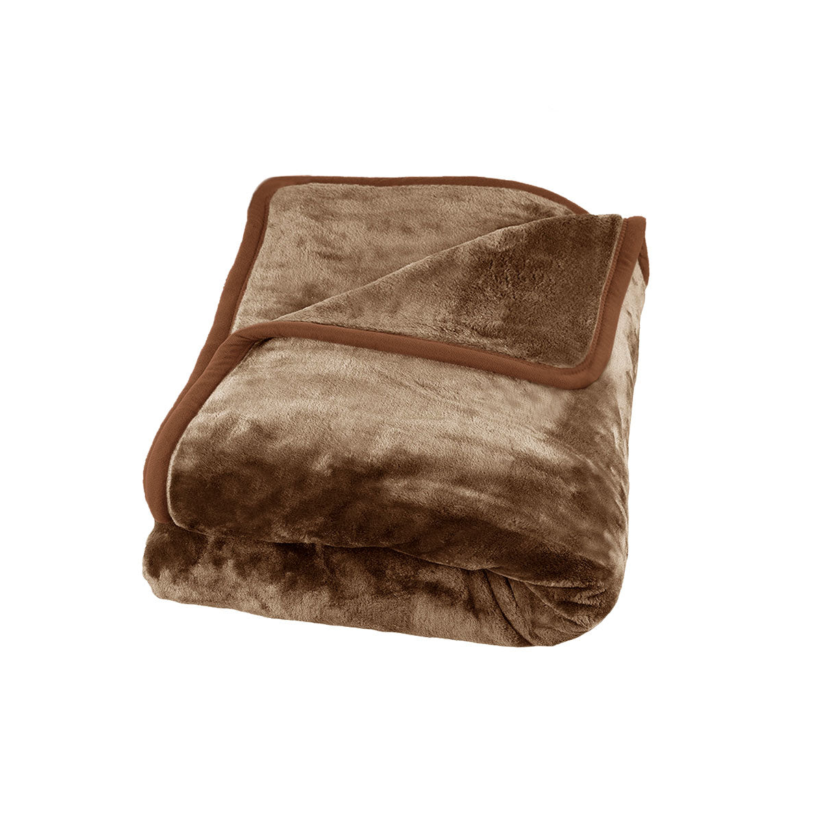 800GSM Luxury Winter Thick Mink Blanket Pecan King