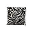 J.Elliot Home Zebra Embroidered Black Filled Cushion 43 x 43 cm