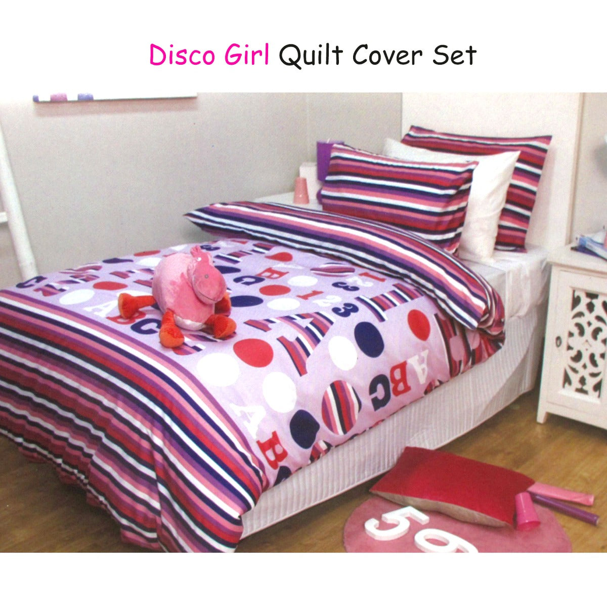 Disco Girl Quilt Cover Set Single