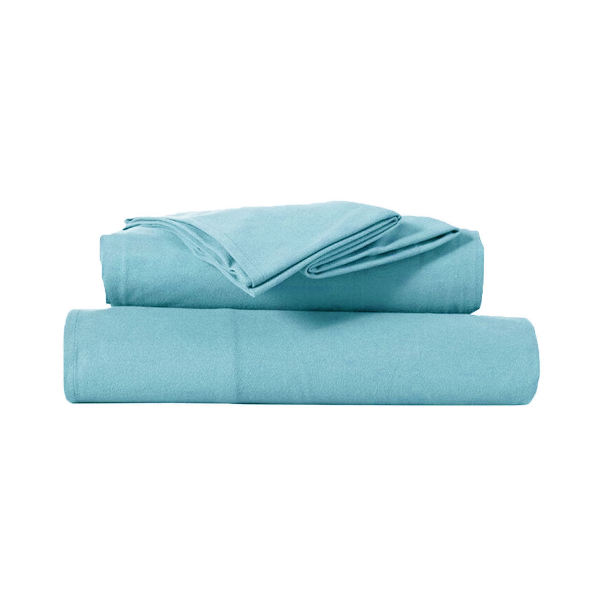 Ultra-Soft Micro Flannel Sheet Set 40 cm Wall Aqua Double