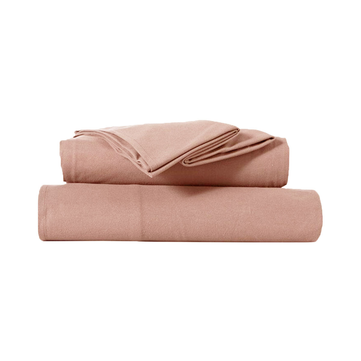 Ultra-Soft Micro Flannel Sheet Set 40 cm Wall Rose Pink King