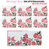 Set of 6 Heritage Rose Table Placemats 29x21x0.4 cm