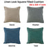 Jason Linen Look Square Filled Cushion 44 x 44 + 1 cm Sand