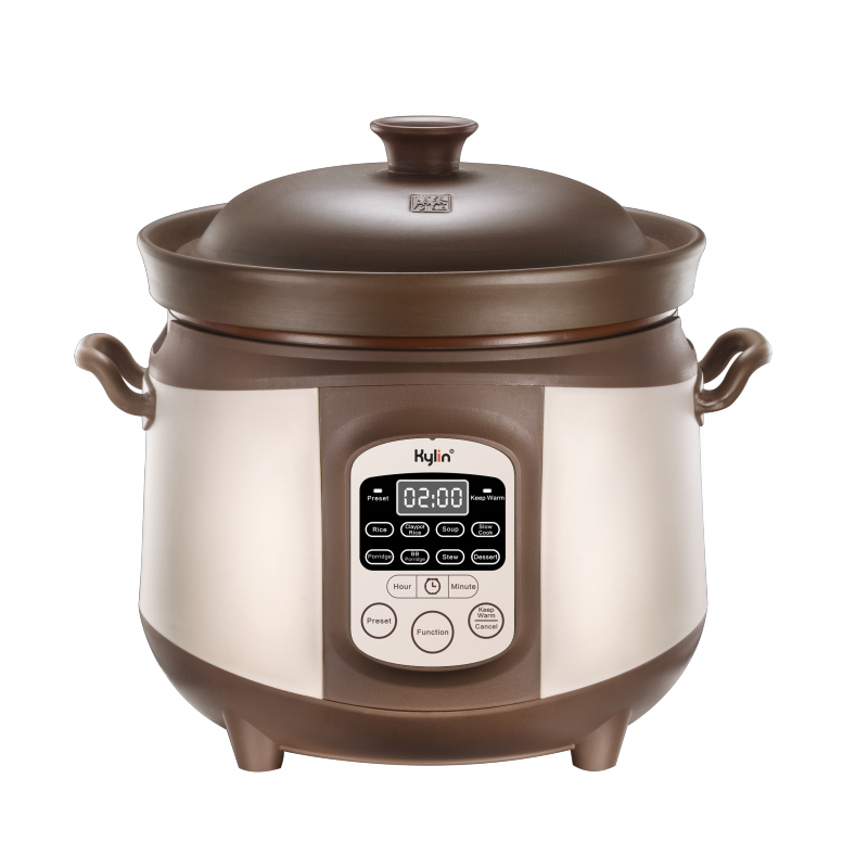 Electric Purple Clay Pot Slow Cooker 4L - K2022