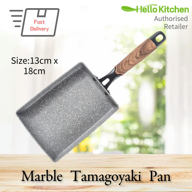 Hello Kitchen Marble Non-stick Tamagoyaki Fry Pan