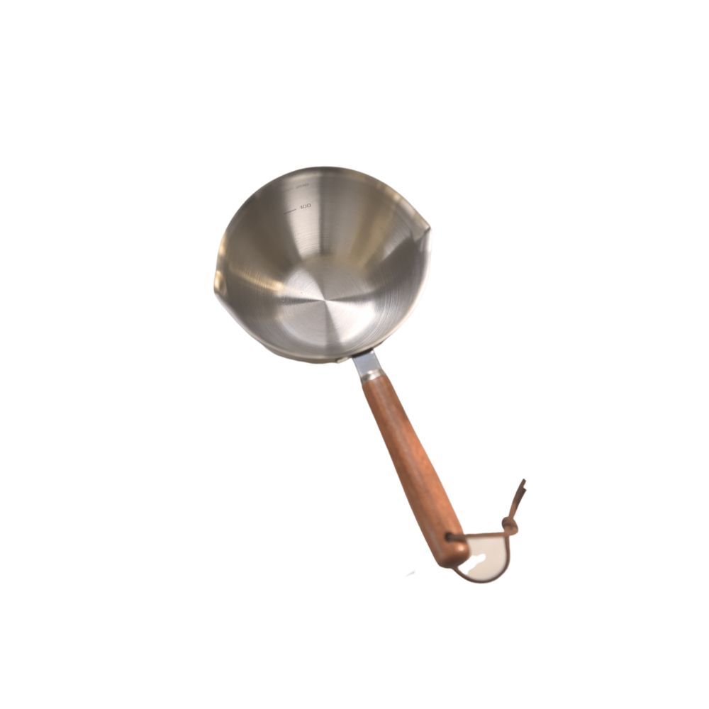 304 Stainless Steel Oil Poured Pot With Wood Handle 200ml