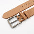 Men's Genuine Leather Belt Full Grain Cowhide Belt with Detachable Buckle (110cm)