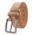 Men's Genuine Leather Belt Full Grain Cowhide Belt with Detachable Buckle (130cm)