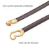 Women's Genuine Leather Thin Adjustable Waist Belt for Dresses Blazers (Khaki)