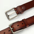 New Cowhide Leather Men Belt Pin Buckle Luxury Male Belts Coffee