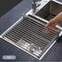 Kitchen Roll-Up Dish Drying Rack Foldable Drainer Over Sink 304-Stainless SteelMedium:47*30cm