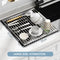 Kitchen Roll-Up Dish Drying Rack Foldable Drainer Over Sink 304-Stainless SteelLarge:47*37cm