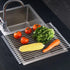 Kitchen Roll-Up Dish Drying Rack Foldable Drainer Over Sink 304-Stainless SteelLarge:47*37cm