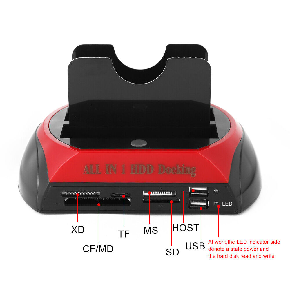 All In One Docking Station USB Dual-Bay Hard Drive 2.5