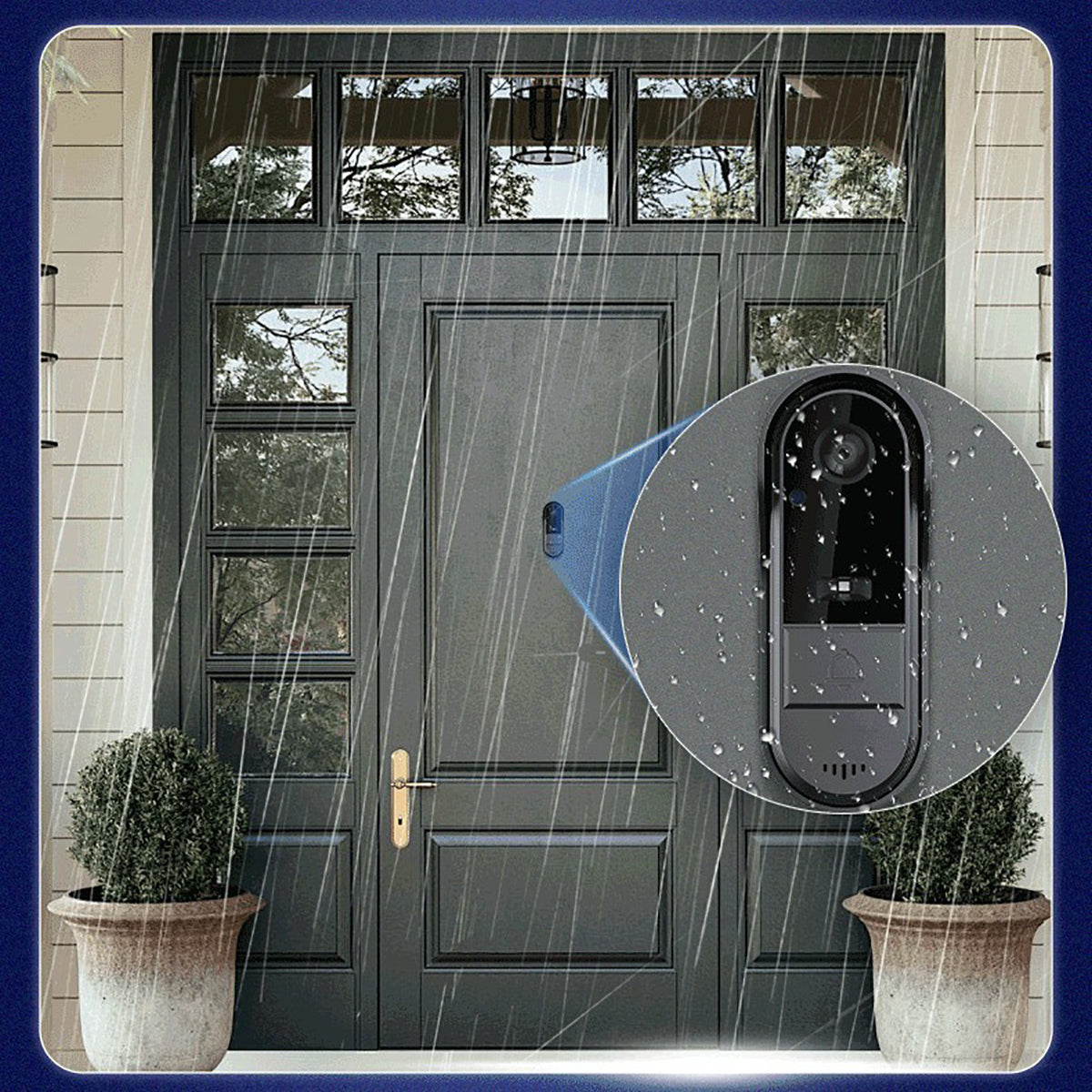 Smart Wireless Video Doorbell with 4.3