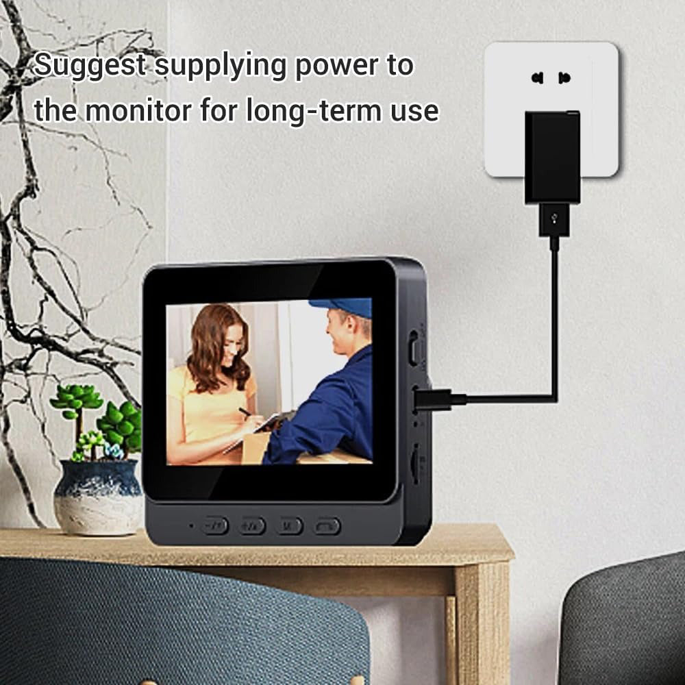 Smart Wireless Video Doorbell with 4.3