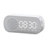 Wireless Bluetooth Speaker Alarm Clock Music Radio Player Timer Hands-Free Calling (White)
