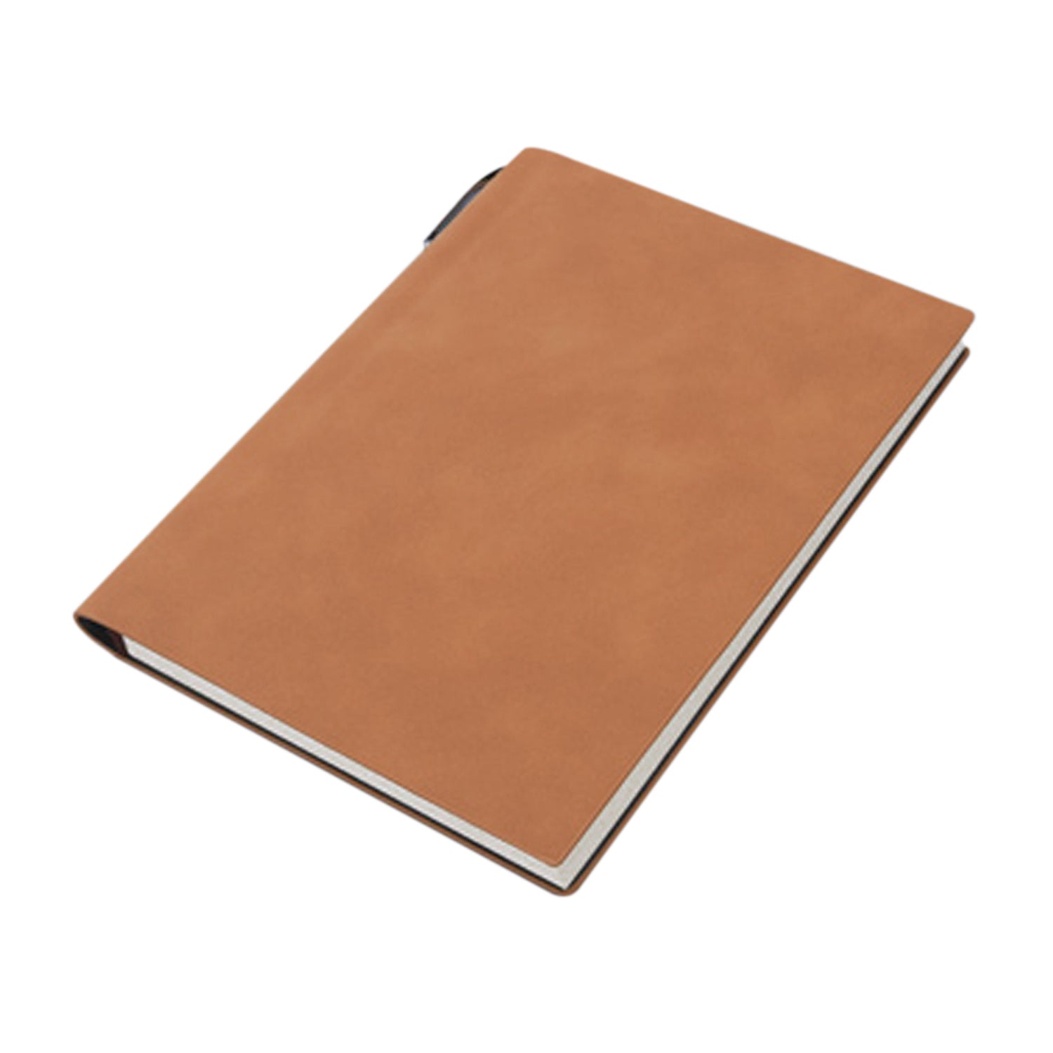 A5 200 Pages Fashion Glued PU Leather Cover Journal Travel Notebook Travellers DiaryBrown