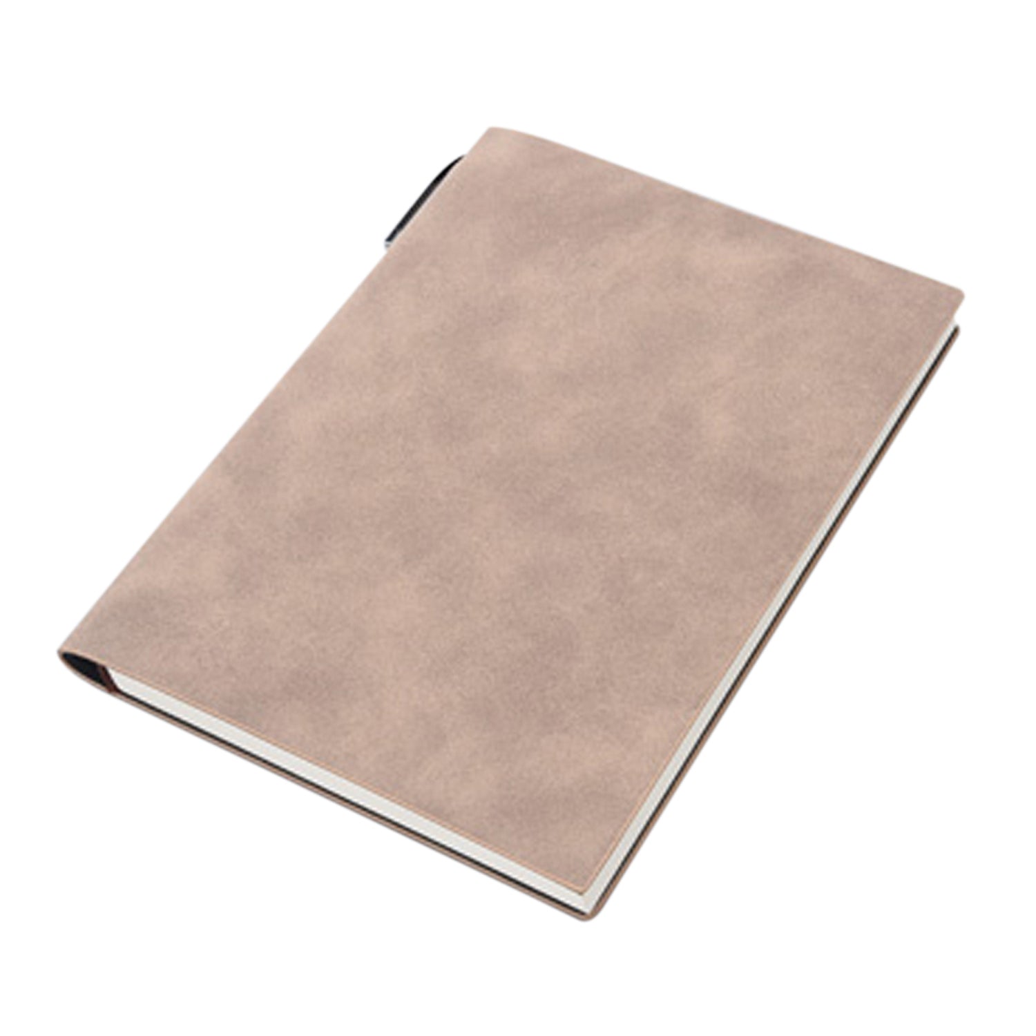 A5 200 Pages Fashion Glued PU Leather Cover Journal Travel Notebook Travellers DiaryKhaki