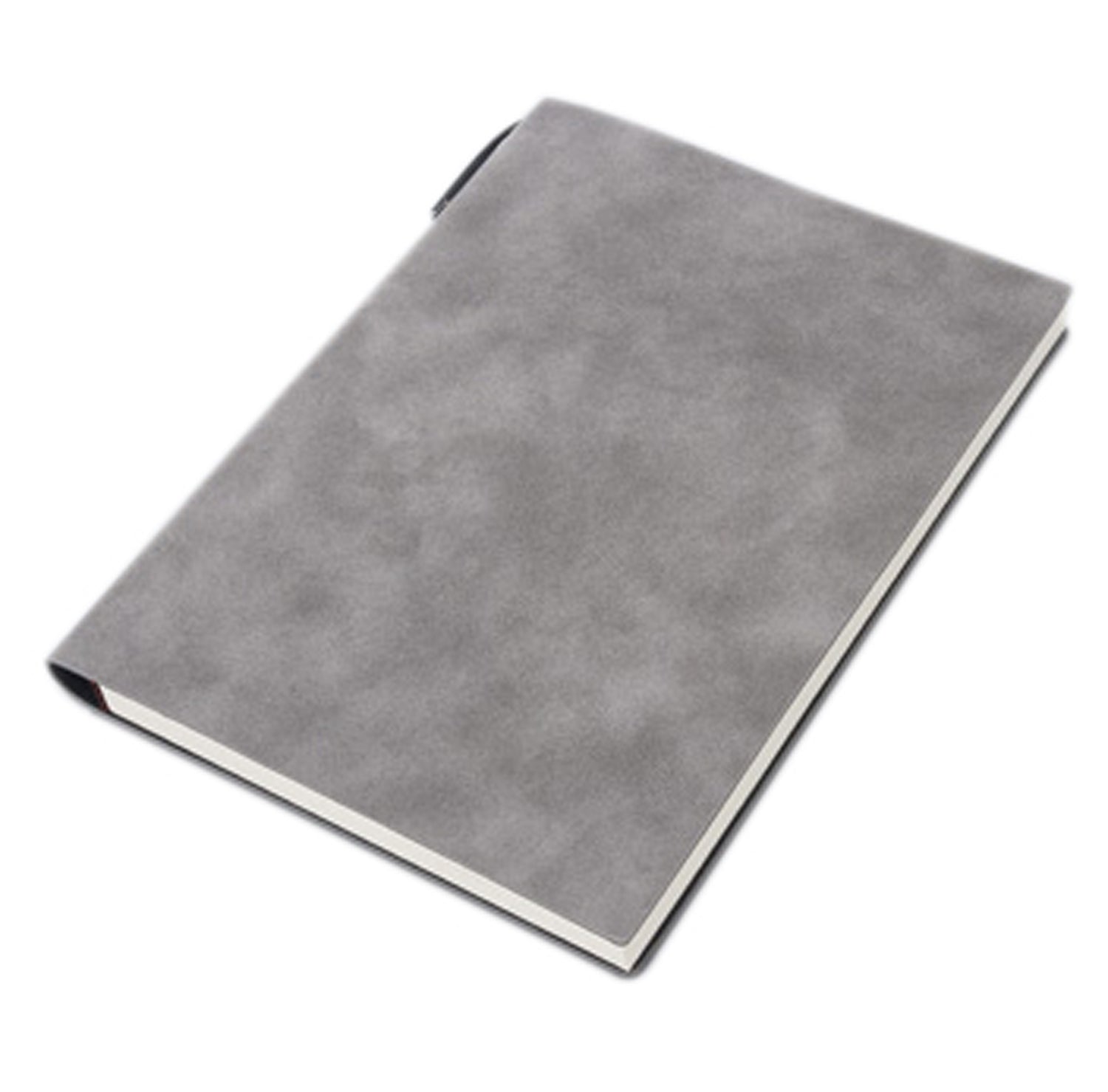 A5 200 Pages Fashion Glued PU Leather Cover Journal Travel Notebook Travellers DiaryGrey