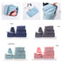 6 Pcs Waterproof Compression Packing Cubes Large Travel Luggage Organizer Storage Light Blue