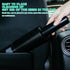 Wireless Charge 6000Pa Suction Powerful Portable Car Vacuum Cleaner Home DusterWhite