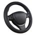 Universal Luxury Car 37-38cm Steering Wheel Cover PU Leather Non-slip Breathable (Black-blue)