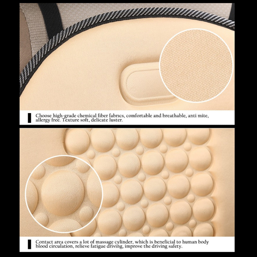 2Pack Universal Breathable Car Seat Pad Cover Mat Comfortable Chair Cushion (Grey)