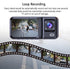 Front and Rear Triple Lens Dash Cam 1080P HD Three-Lens Driving Recorder Reversing Visual Recording