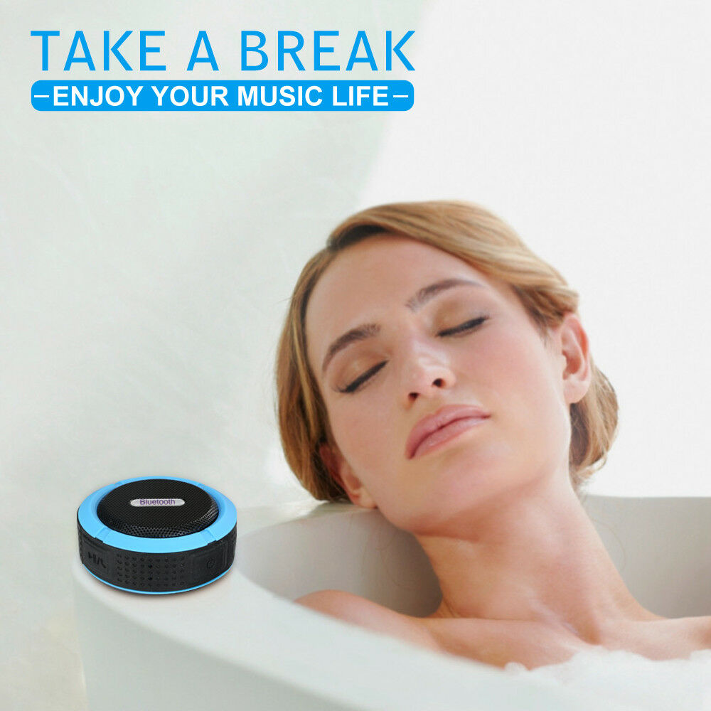 Portable Waterproof Wireless Mini Bluetooth Music Speaker Blue