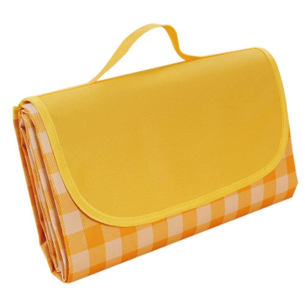 Large Waterproof Thickened Moisture-Proof Outdoor Camping Picnic Mat (Yellow)